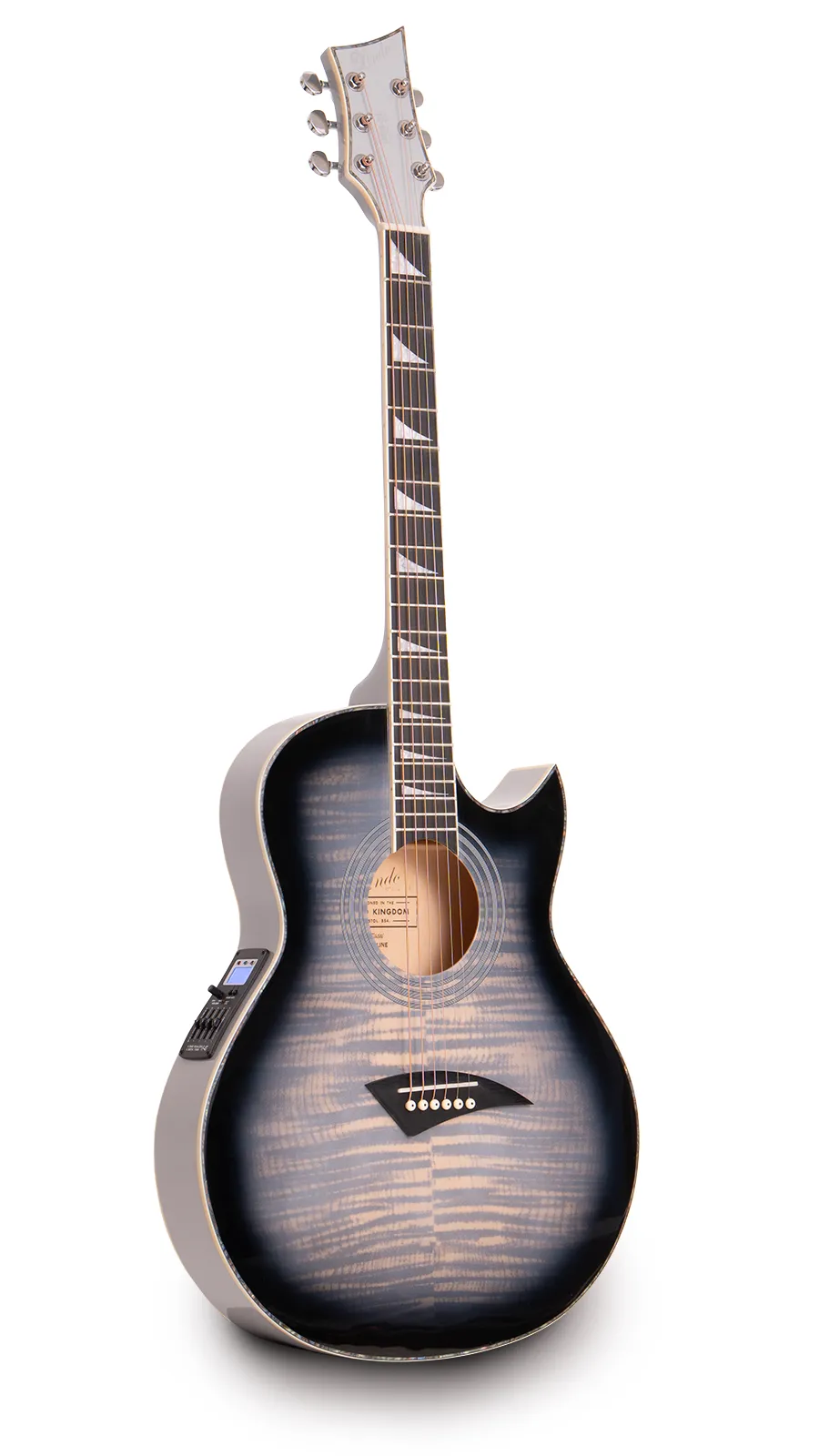 Lindo ORG-SL Grey SlimLine Electro Acoustic Guitar Full Perspective