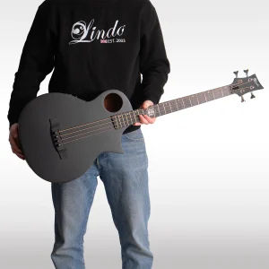 W27 Lindo Neptune V3 Short Scale Electro Acoustic Bass Guitar & Hard Case – gallery image 1