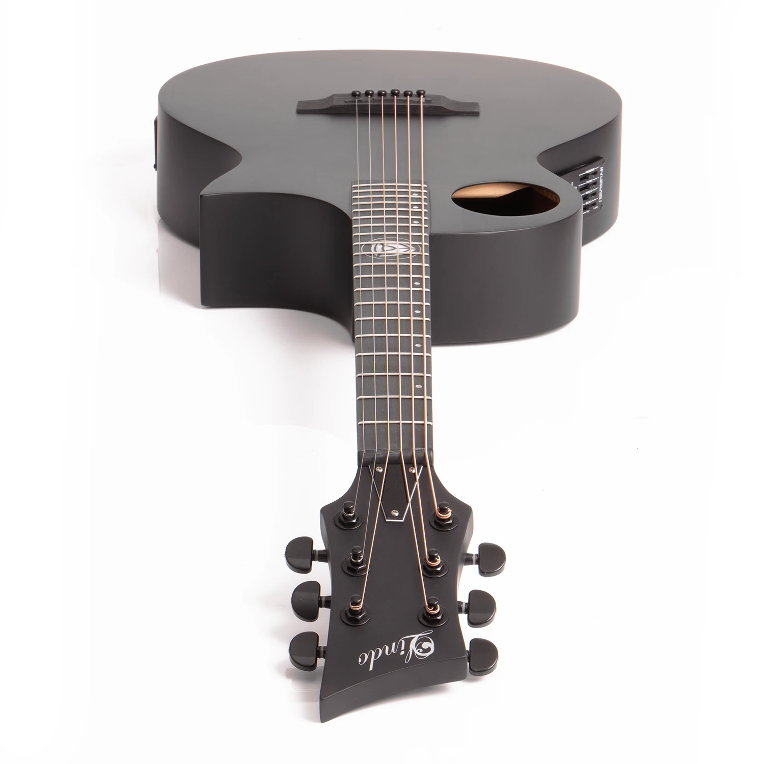 Lindo Neptune V3 Electro Acoustic Guitar Head Down