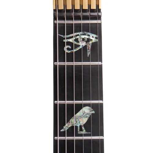W26 Lindo AfterLife- Eye of Horus Headless Chambered Electric Guitar – gallery image 7