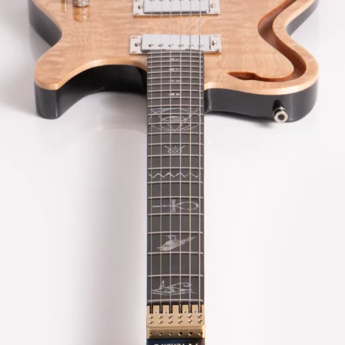 W29 Lindo AfterLife Electric Guitar Eye of Horus Headless Chambered – gallery image 9