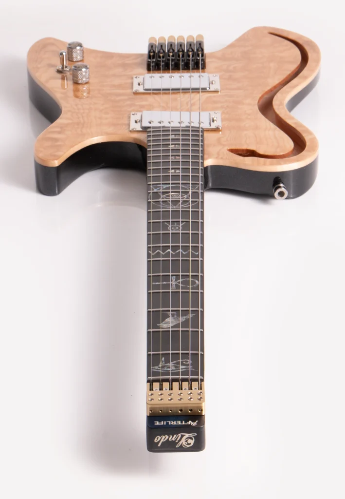Lindo AfterLife Electric Guitar Head Down