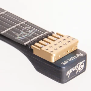 W26 Lindo AfterLife- Eye of Horus Headless Chambered Electric Guitar – gallery image 4
