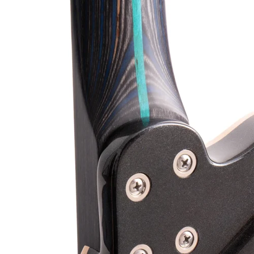 W26 Lindo AfterLife- Eye of Horus Headless Chambered Electric Guitar – gallery image 10