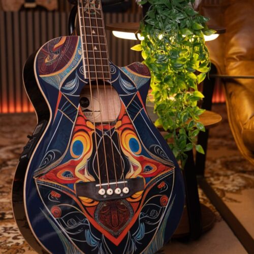 W41 Lindo Short Scale Sahara Electro Acoustic Bass Guitar – gallery image 9