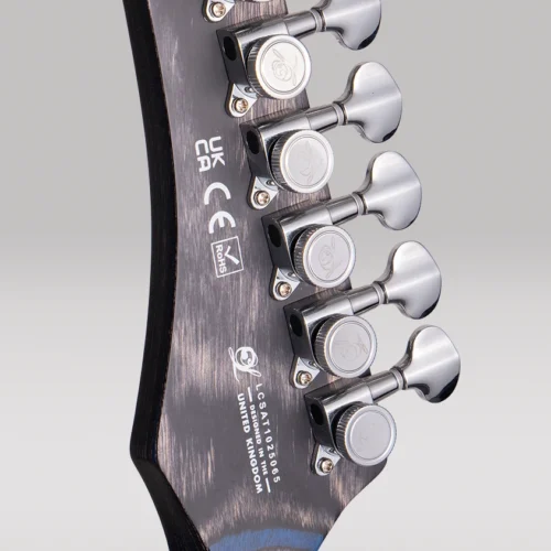 W27 Lindo Saturn Pebble Electric Guitar and Premium Hard Case – gallery image 4