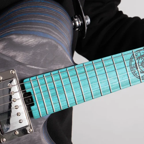 W27 Lindo Saturn Pebble Electric Guitar and Premium Hard Case – gallery image 12