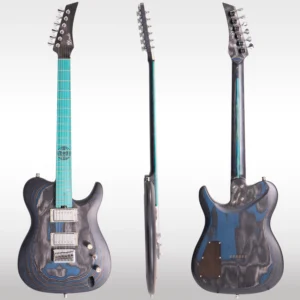 W31 Lindo Saturn Pebble Electric Guitar and Premium Hard Case – gallery image 2