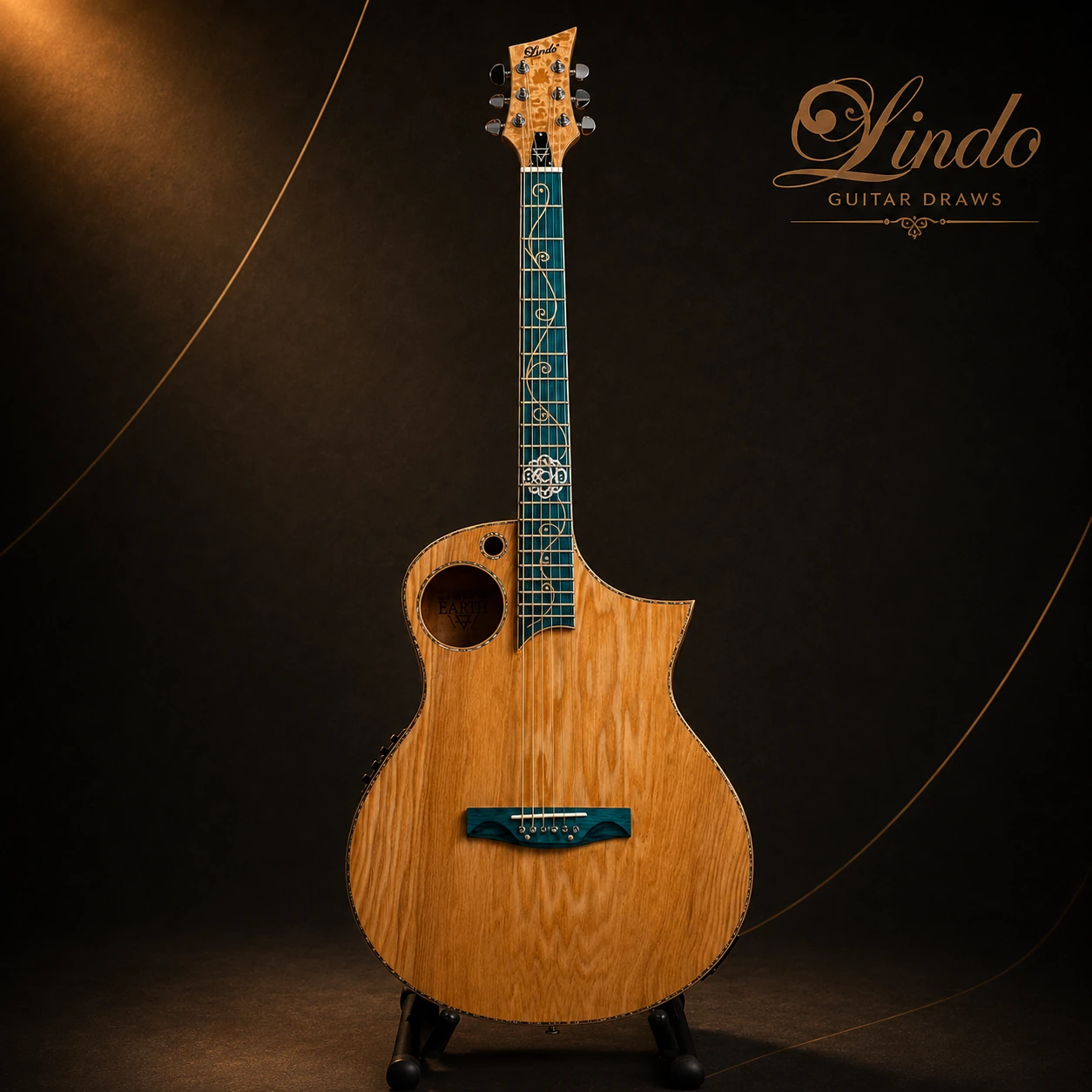 W32 Lindo Earth V1 Electro Acoustic Guitar — Win The Exact Guitar Shown