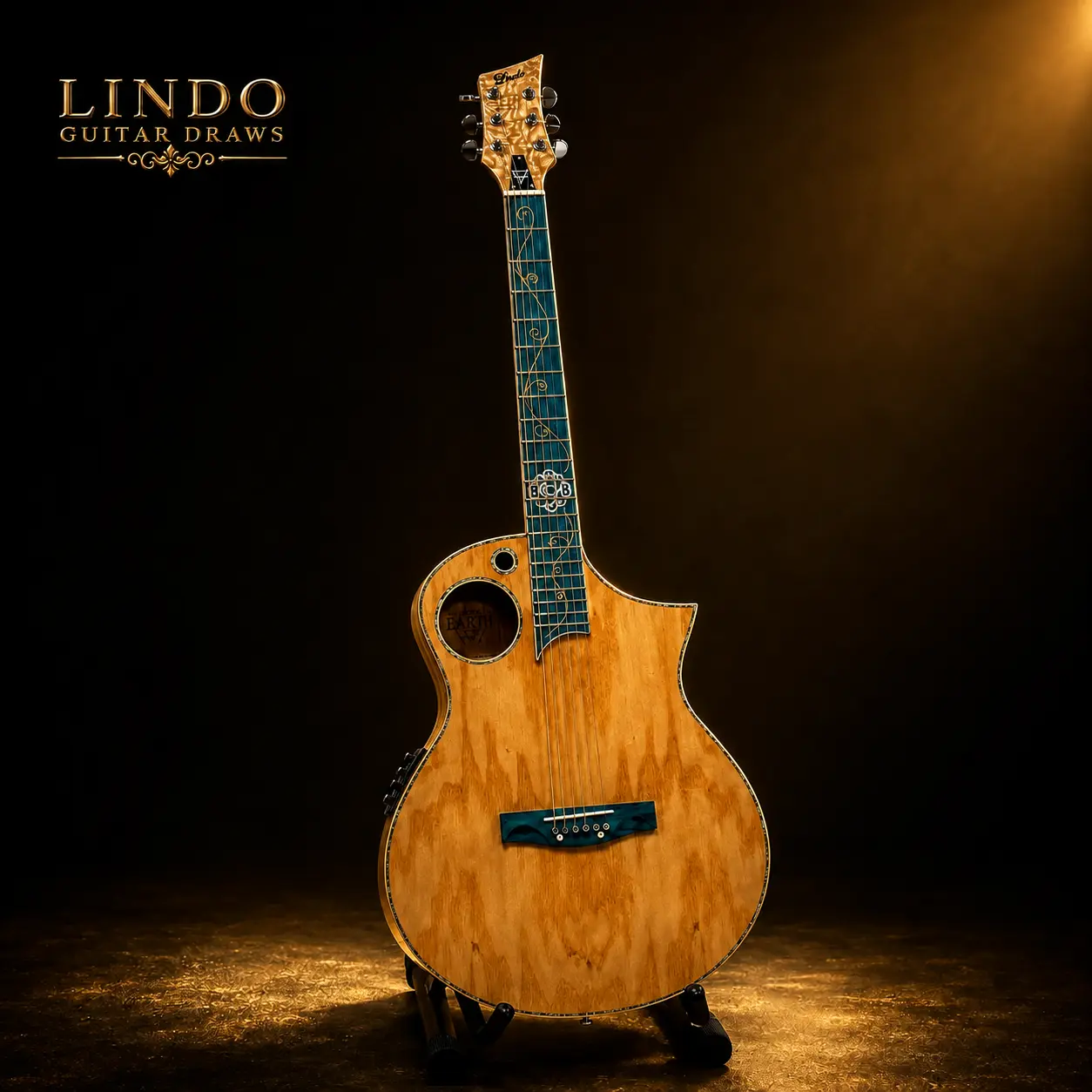W34 Lindo Earth V1 Electro Acoustic Guitar — Win The Exact Guitar Shown