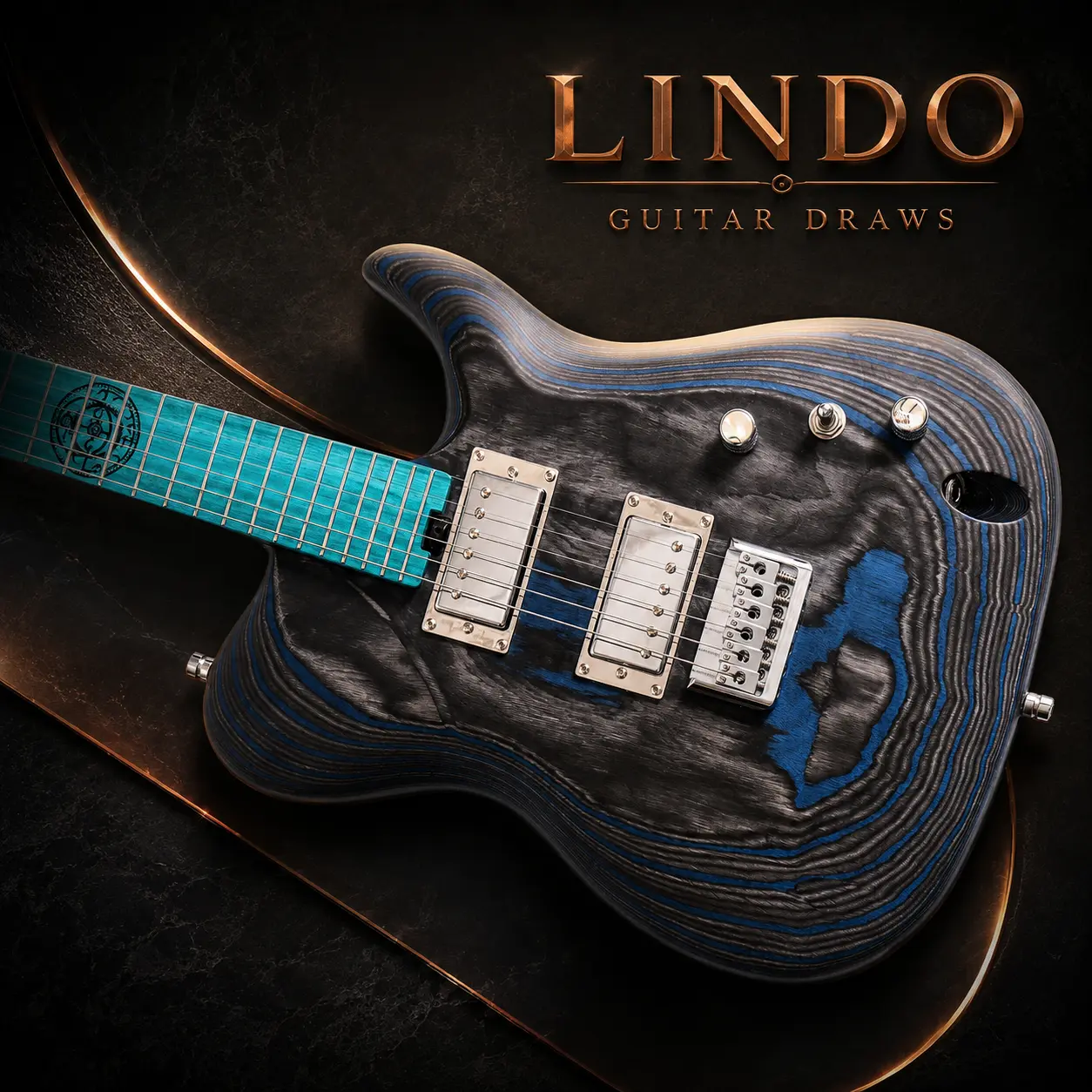 W31 Lindo Saturn Pebble Electric Guitar and Premium Hard Case - Relist – gallery image 8
