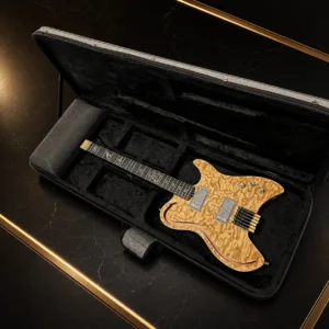 W33 Lindo AfterLife Headless Electric Guitar + Hard Case – gallery image 8