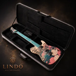 W32 Lindo Koya V2 Electric Guitar and Premium Hard Case – gallery image 2