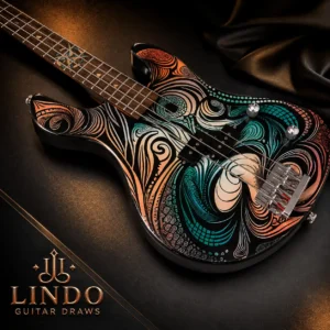 W33 Lindo Sahara Electric Bass Guitar (30″ Short Scale) – gallery image 2