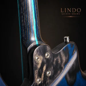 W31 Lindo Saturn Pebble Electric Guitar and Premium Hard Case – gallery image 7