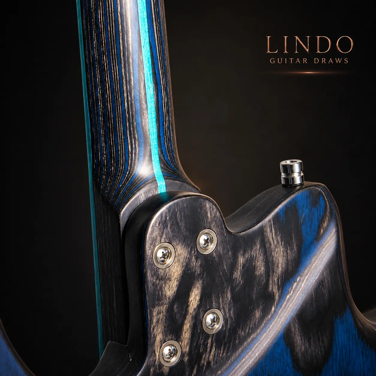 W31 Lindo Saturn Pebble Electric Guitar and Premium Hard Case - Relist – gallery image 7