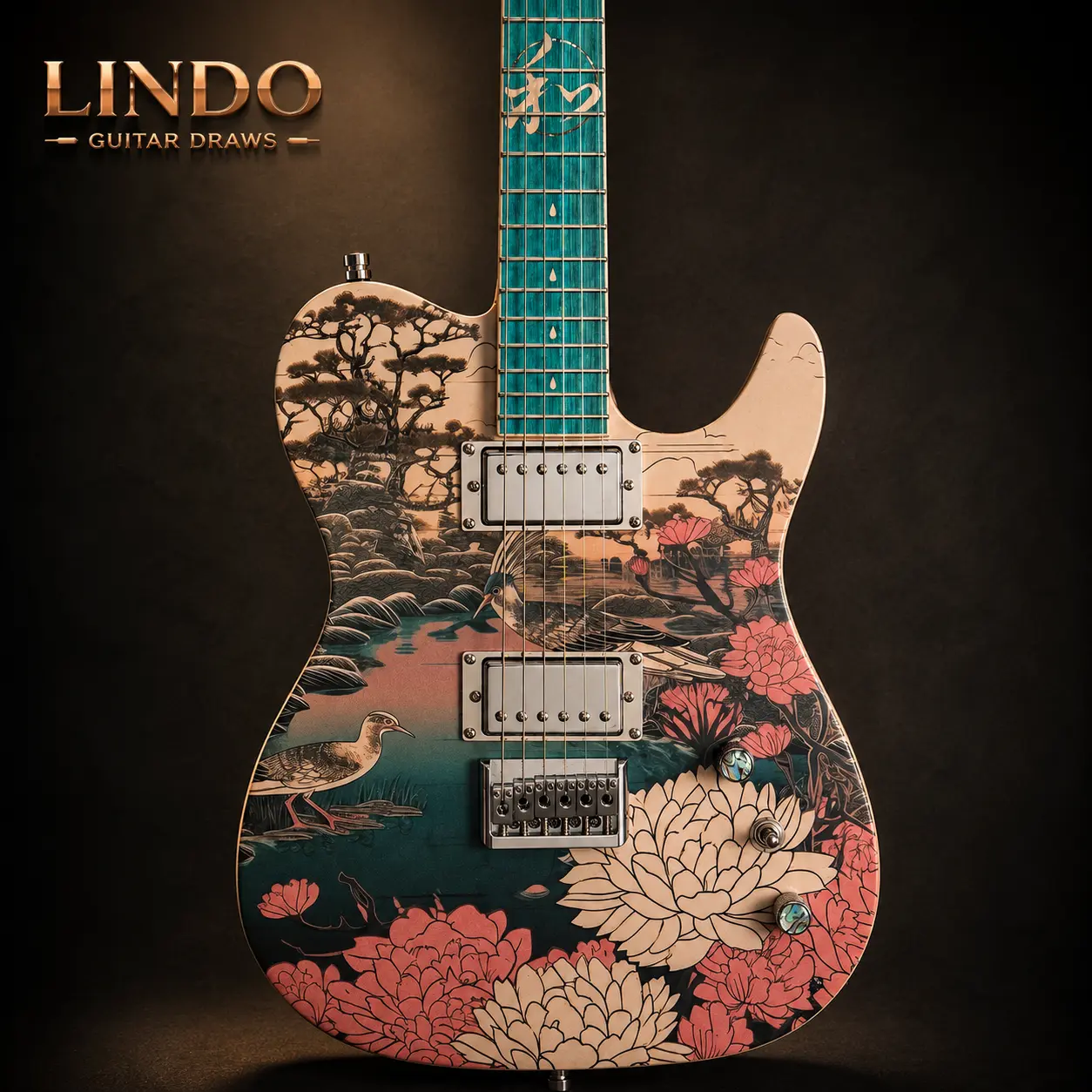 W34 Lindo Koya V2 Electric Guitar and Premium Hard Case – gallery image 5