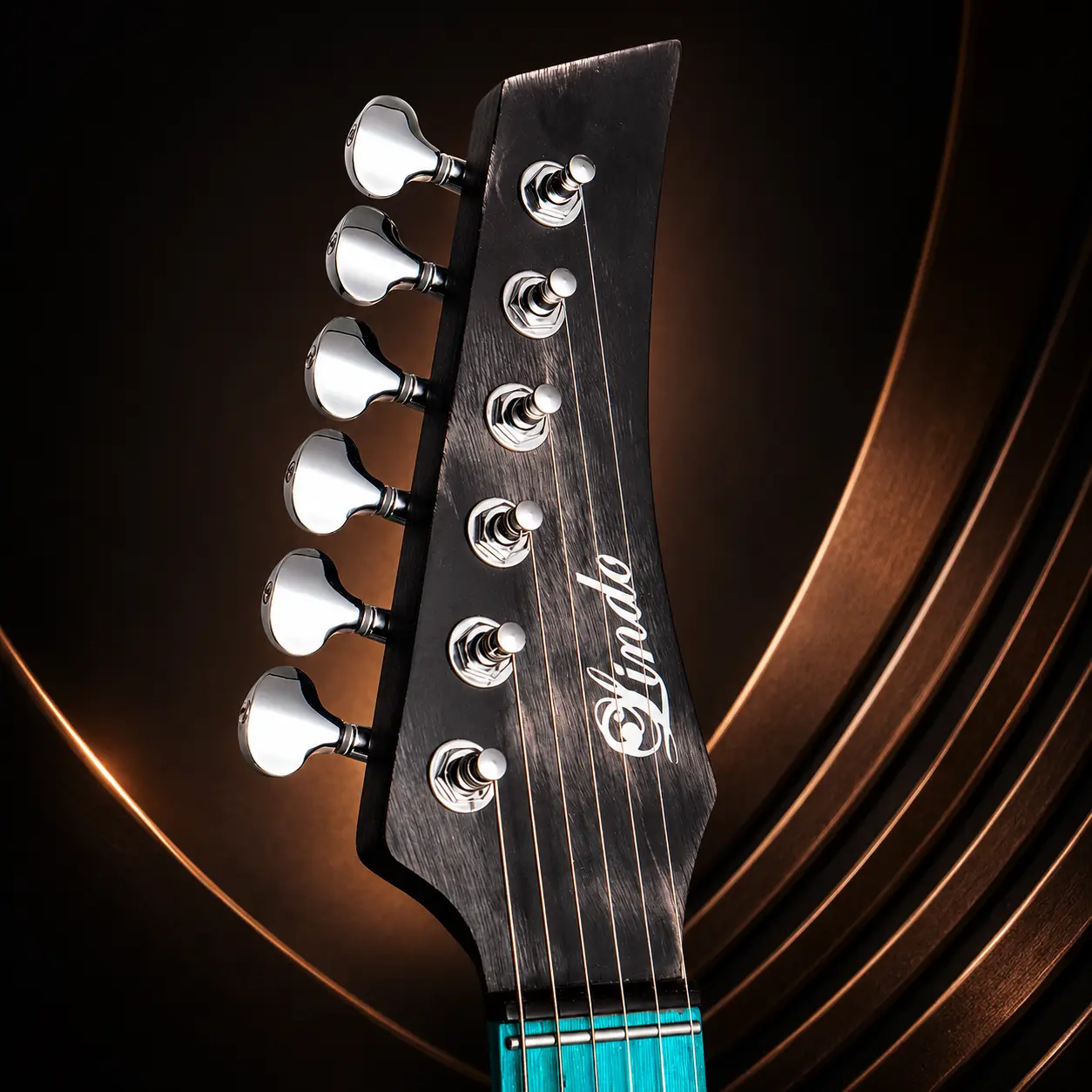 W31 Lindo Saturn Pebble Electric Guitar and Premium Hard Case - Relist – gallery image 9