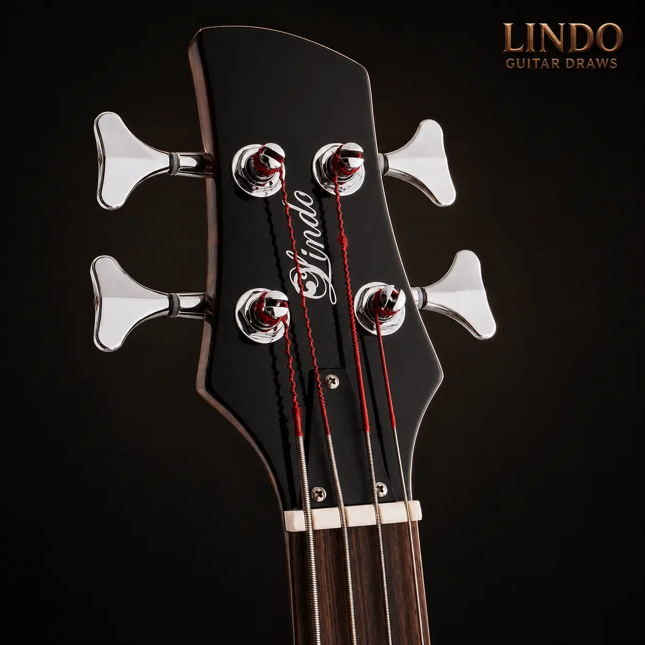 W34 Lindo Sahara Electric Bass Guitar (30″ Short Scale) – gallery image 7