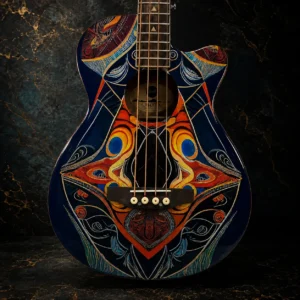W41 Lindo Short Scale Sahara Electro Acoustic Bass Guitar – gallery image 1