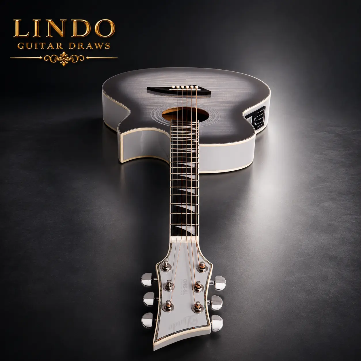 W39 Lindo ORG-SL SlimLine Space Grey Electro Acoustic Guitar – Limited Edition – gallery image 3
