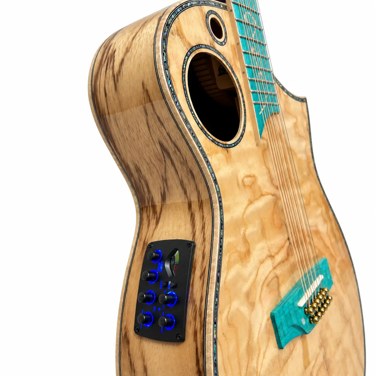 BS3M blend preamp fitted to the Earth twelve-string handmade sample