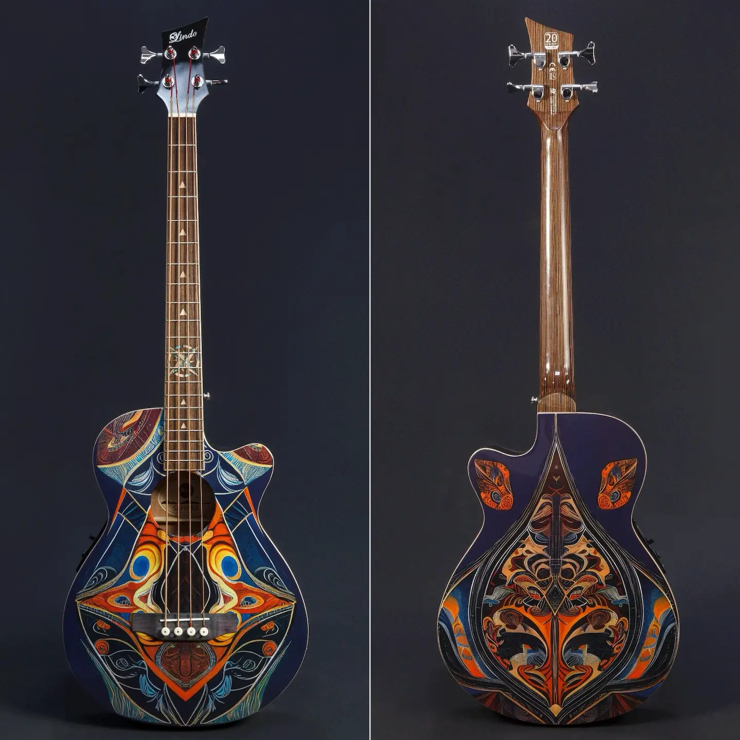 Lindo Sahara Short-Scale Electro-Acoustic Bass Guitar - B-Stock - Image 7