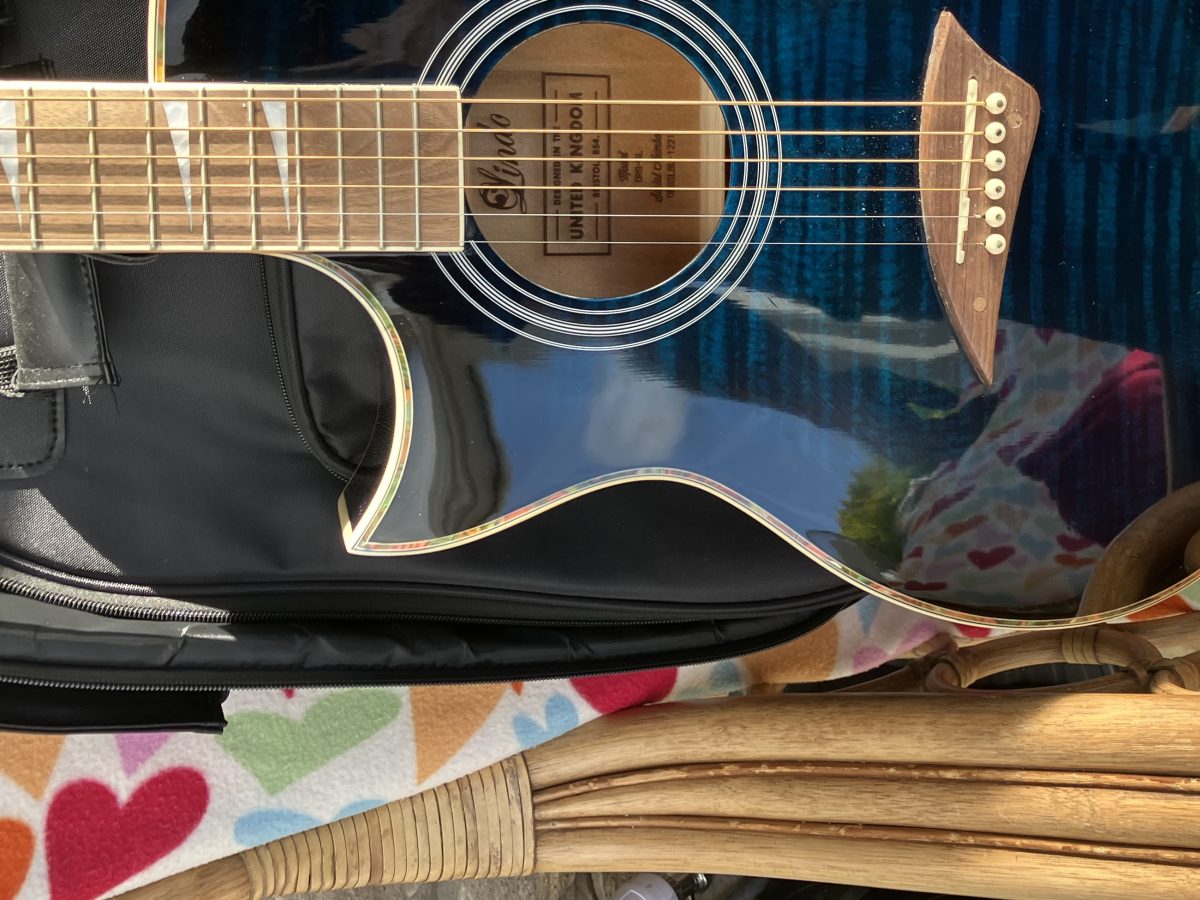 Lindo Slim Blue Electro Acoustic Guitar