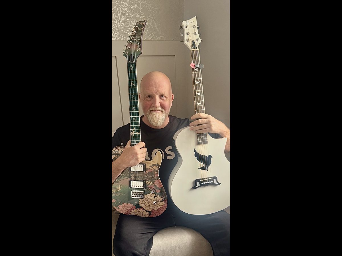Lindo White Dove Acoustic & Koya Electric Guitar