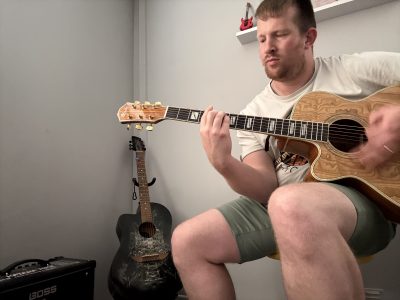 Lindo Pieboard ash Electro Acoustic Guitar & Alien Acoustic Guitar
