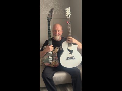 Lindo White Dove Acoustic & Koya Electric Guitar